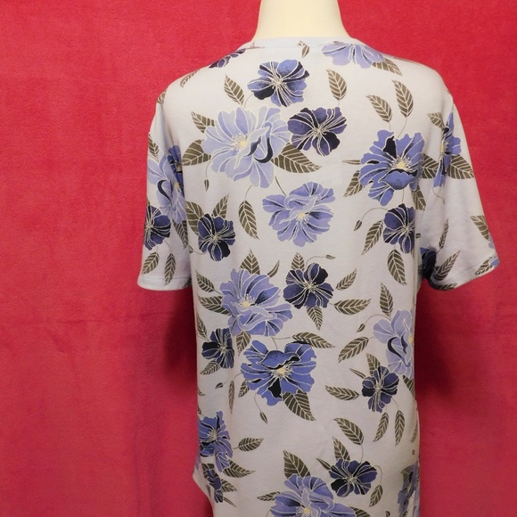 Karen Scott Plus Size Printed Short-Sleeve Henley - Picture 5 of 5